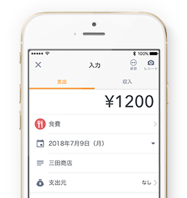 お金を使ったらカンタン手入力！毎日の通知で付け忘れない